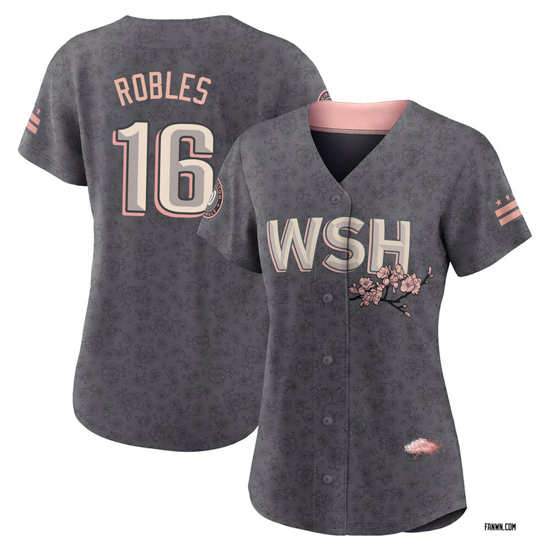 Gray Victor Robles Women's Washington Nationals 2022 City Connect Jersey - Replica Plus Size