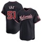Navy Daylen Lile Men's Washington Nationals Alternate Jersey - Limited Big Tall