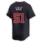 Navy Daylen Lile Men's Washington Nationals Alternate Jersey - Limited Big Tall