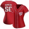 Red Seth Romero Women's Washington Nationals Alternate Jersey - Authentic Plus Size