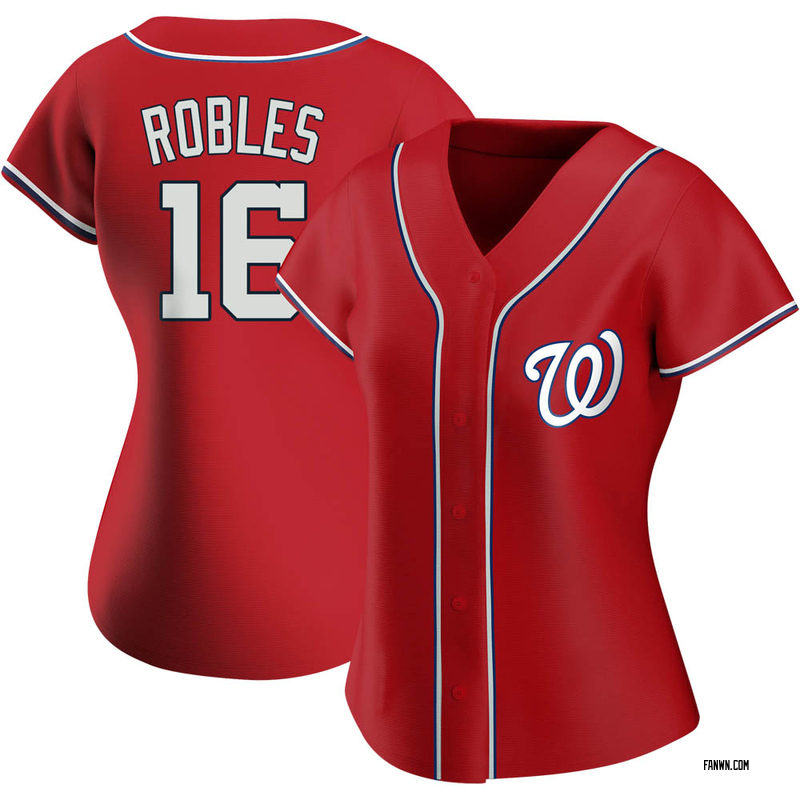 Red Victor Robles Women's Washington Nationals Alternate Jersey - Replica Plus Size