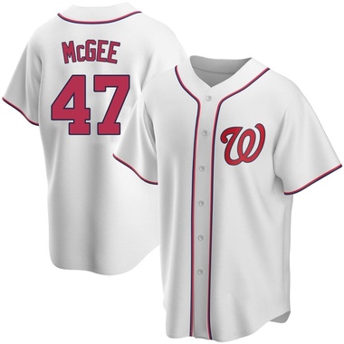 White Jake McGee Youth Washington Nationals Home Jersey - Replica