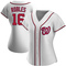 White Victor Robles Women's Washington Nationals Home Jersey - Replica Plus Size